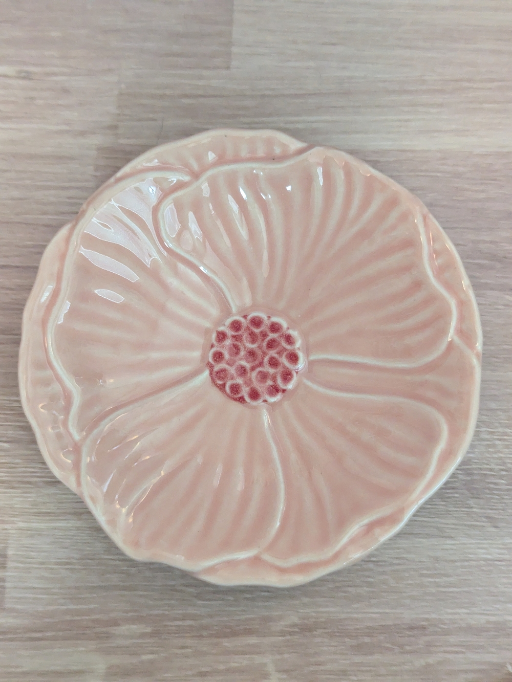 Cost Plus World Market Pink Floral Ceramic Serving Dish
